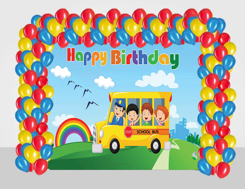 Theme　Supplies　Decoration　–　Party　Buy　the　Thememyparty　on　Party　Wheels　Bus　Party　Theme　My