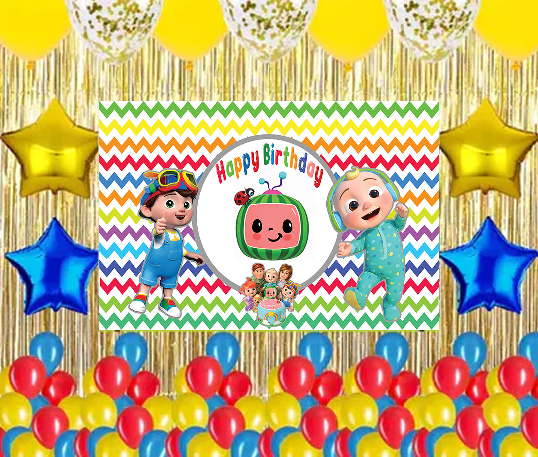 Cocomelon Theme Birthday Party Complete Party Set