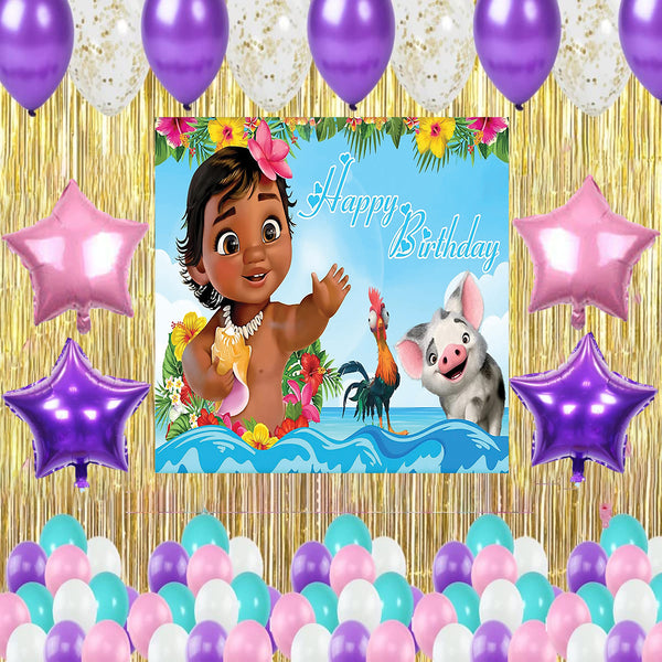 Moana Theme Birthday Party Decorations Complete Set