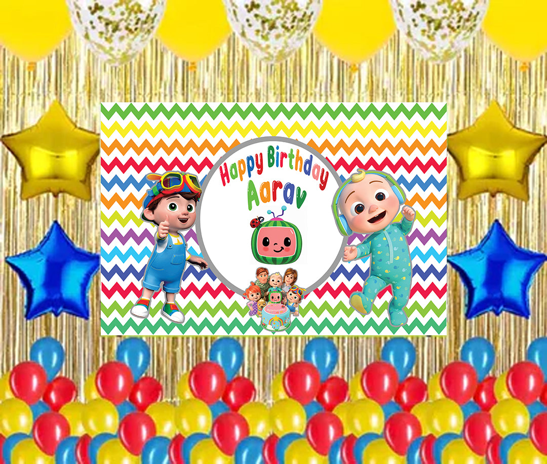 Cocomelon Theme Birthday Party Complete Party Set
