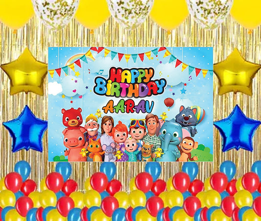 Cocomelon Theme Birthday Party Complete Party Set
