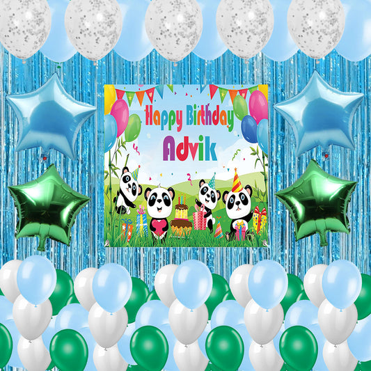 Panda Theme Birthday Party Decorations Complete Set