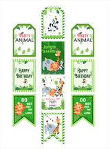 Jungle Theme Birthday Paper Door Banner for Wall Decoration