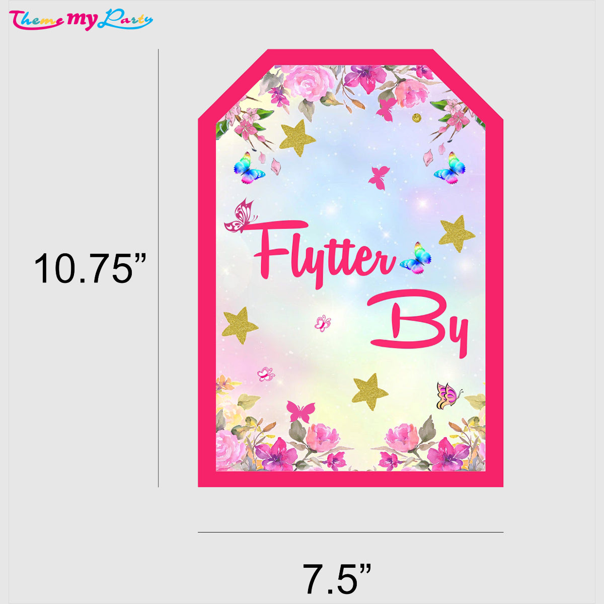 Butterflies & Fairies Theme Birthday Party Banner for Decoration