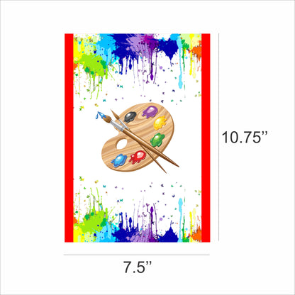 Art and Paint Theme Birthday Paper Door Banner for Wall Decoration
