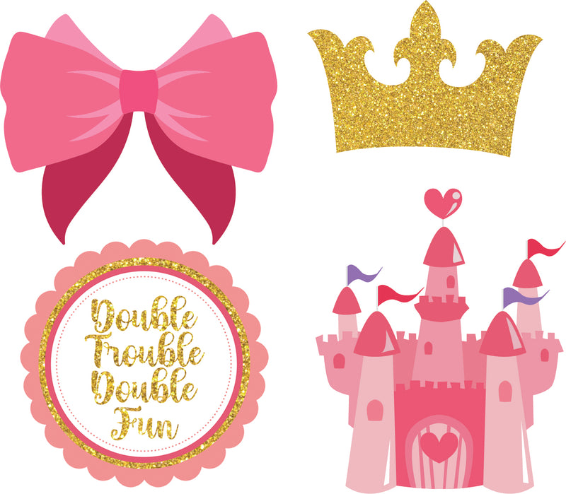 Twin Girl Theme Birthday Party Theme Hanging Set for Decoration