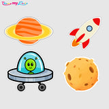 Space Theme Birthday Party Theme Hanging Set for Decoration