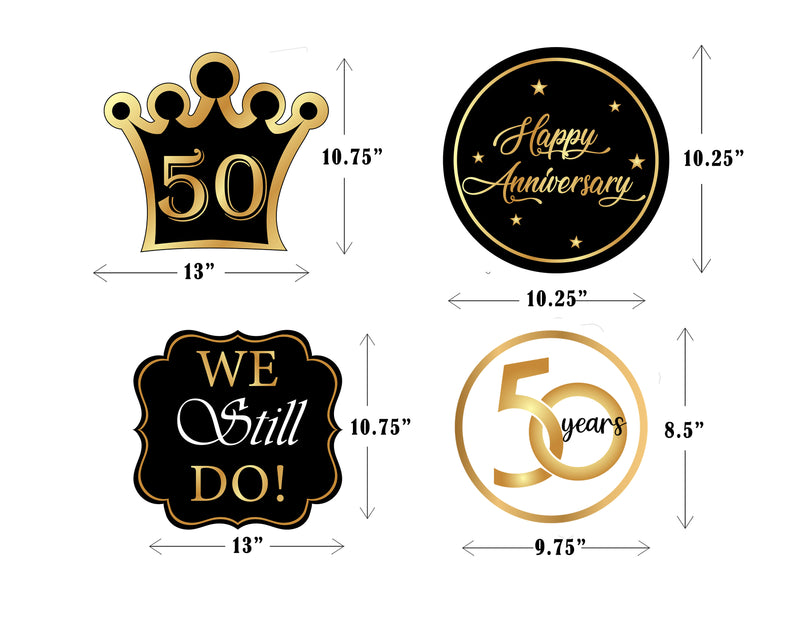 50th Anniversary Party Theme Hanging Set for Decoration 