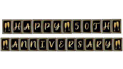 50th Anniversary Party Banner For Decorations