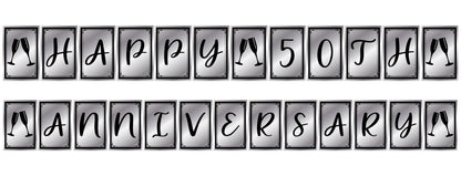 50th Anniversary Party Banner For Decoration