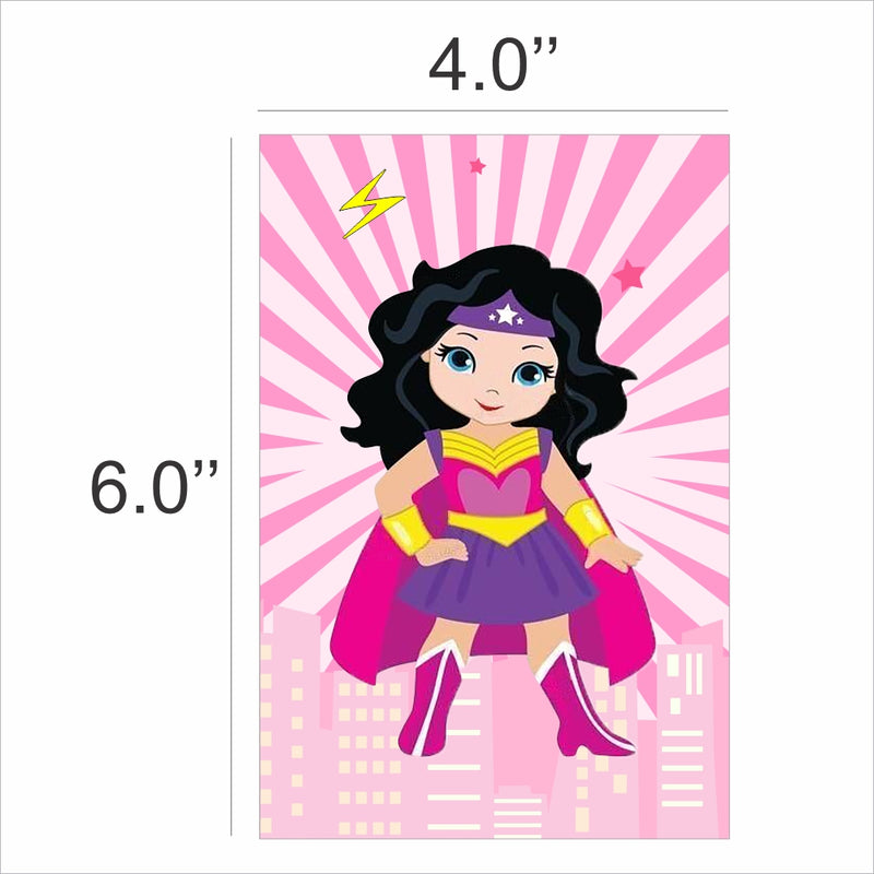 Super Girl Theme Birthday Party Banner for Decoration