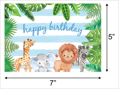 Jungle Theme Birthday Party Backdrop