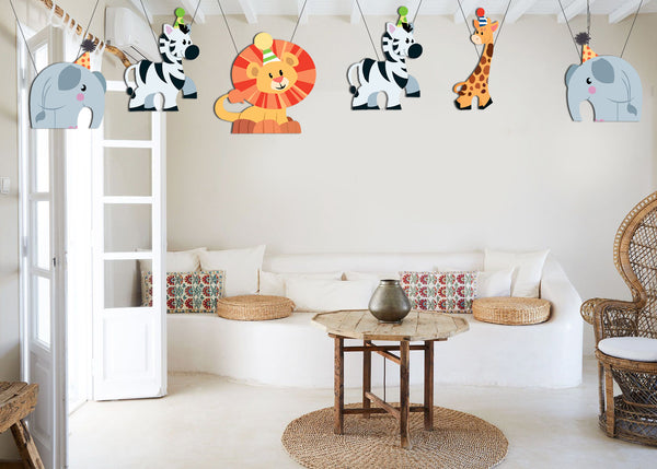 Jungle Theme Birthday Party Theme Hanging Set for Decoration