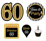 60th Birthday Party Theme Hanging Set for Decoration