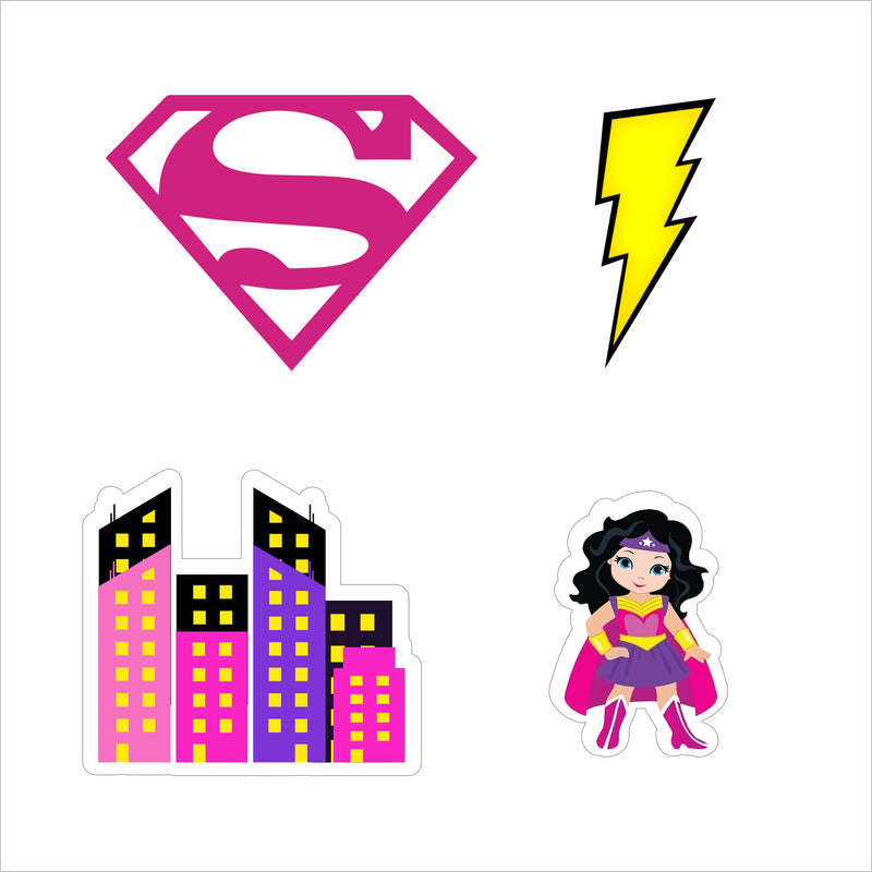 Super Girl Theme Birthday Party Hangings