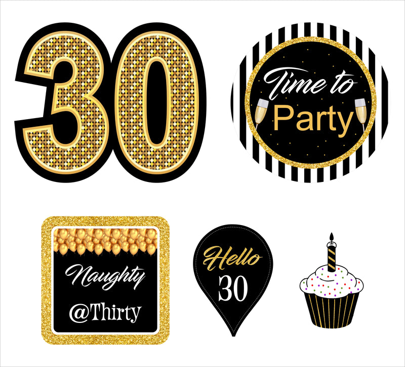 30th Birthday Party Theme Hanging Set for Decoration 