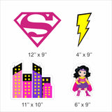 Super Girl Theme Birthday Party Hangings