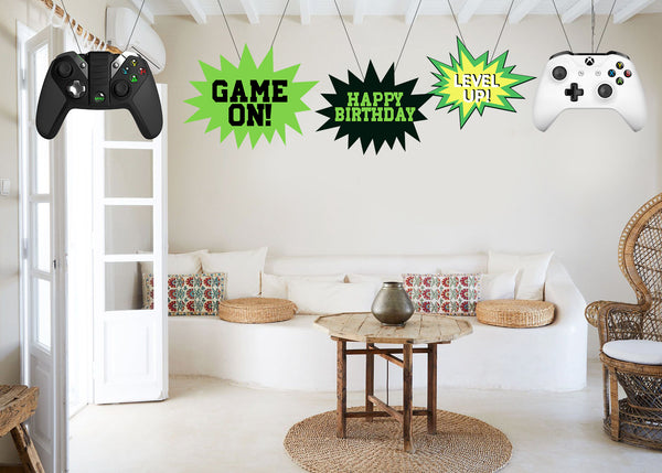 Gaming Theme Birthday Party Hanging Set for Decoration
