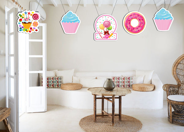 Candy Land Theme Birthday Party Hanging Set for Decoration