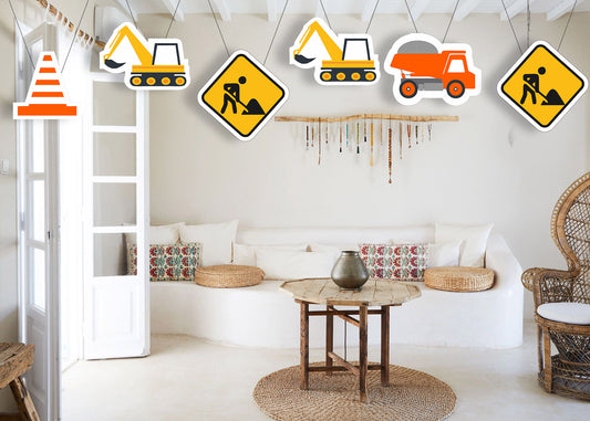 Construction Birthday Party Theme Hanging Set for Decoration