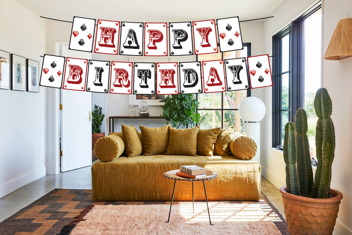 Casino/Card Party Banner For Decorations