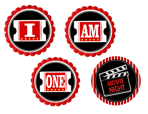 Movie Night Theme Party I Am One Banner For Decoration
