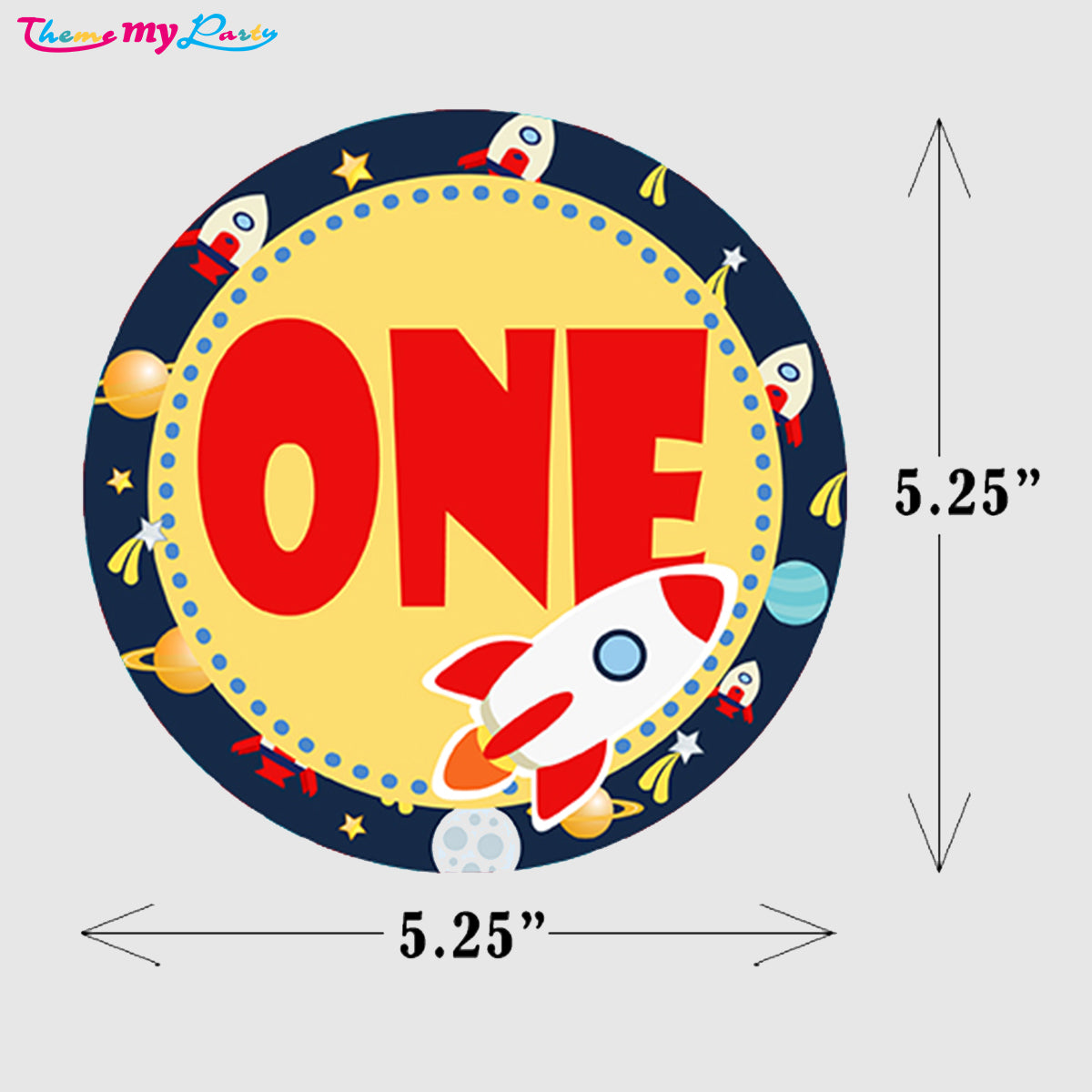 Space Theme Birthday Party Banner for Decoration