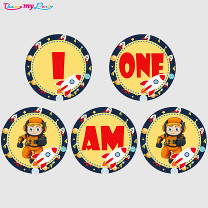 Space Theme Birthday Party Banner for Decoration