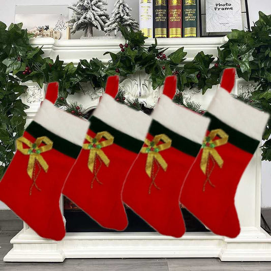 Christmas Velvet Stockings Red