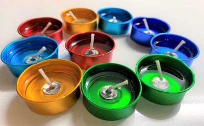 Multi Gel Wax Tealight Round Candles and Floating Candle