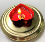 Multi Gel Wax Tealight Heart Floating Candle