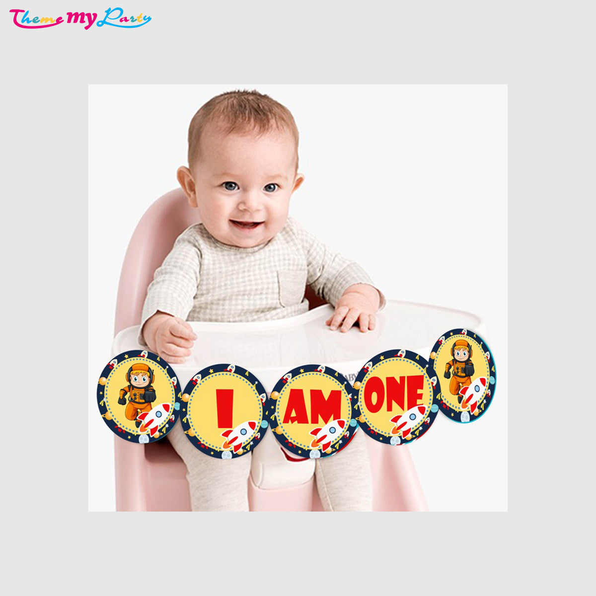 Space Theme Birthday Party Banner for Decoration