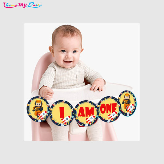 Space Theme Birthday Party Banner for Decoration