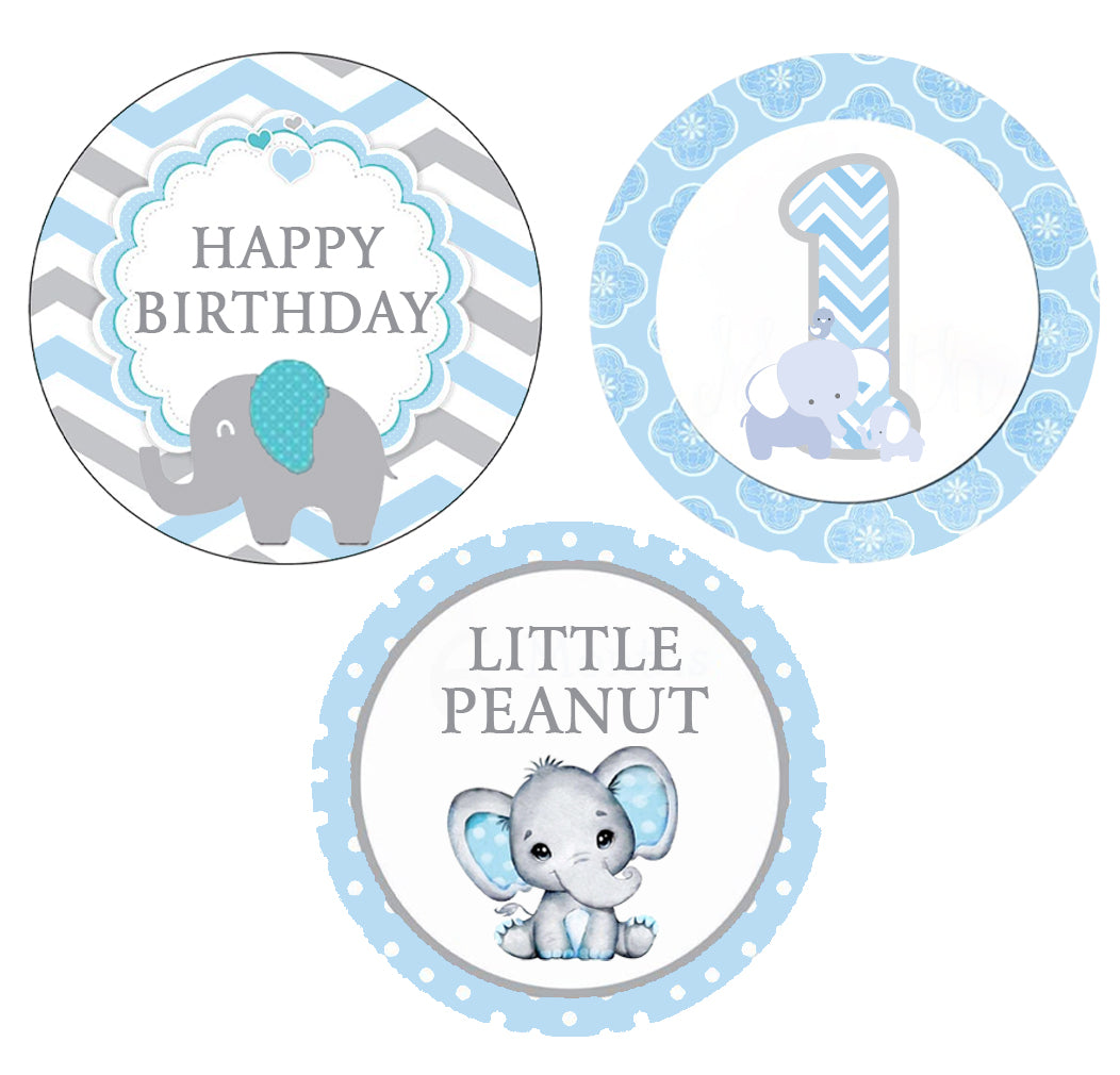 Elephant Theme Birthday Party Straws for Decoration