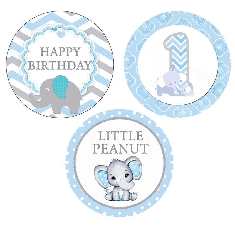 Elephant Theme Birthday Party Straws for Decoration