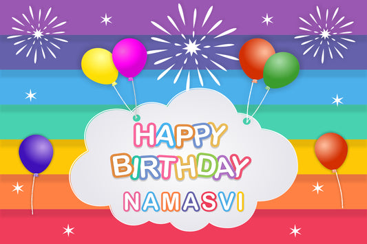 Personalize Birthday Backdrop Banner