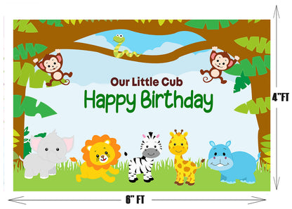 Jungle Theme Party Backdrop