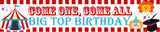 Carnival Theme Birthday Party Long Banner for Decoration