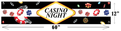 Casino/Card Party Long Banner For Wall Decoration