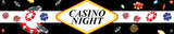 Casino/Card Party Long Banner For Wall Decoration