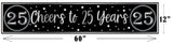 25th Anniversary Long Banner for Decoration