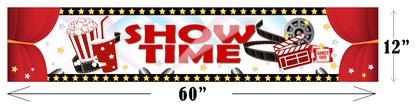 Movie Night Theme Long Banner For Decorations
