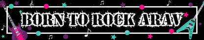 Rockstar Theme Birthday Long Banner for Decoration