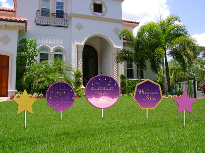 Twinkle Twinkle Little Star Theme Birthday Party Cutouts