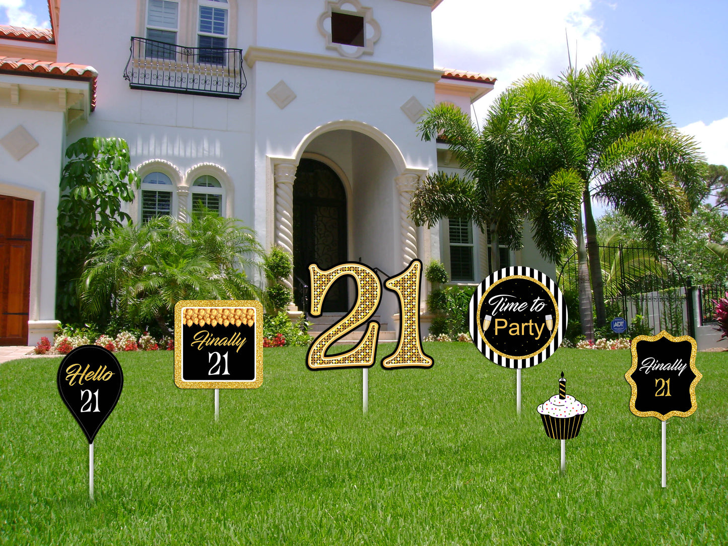 21st Birthday Party Cutouts 