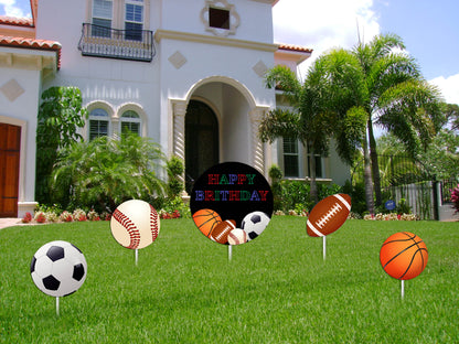 Sports  Theme Birthday Party Cutouts 