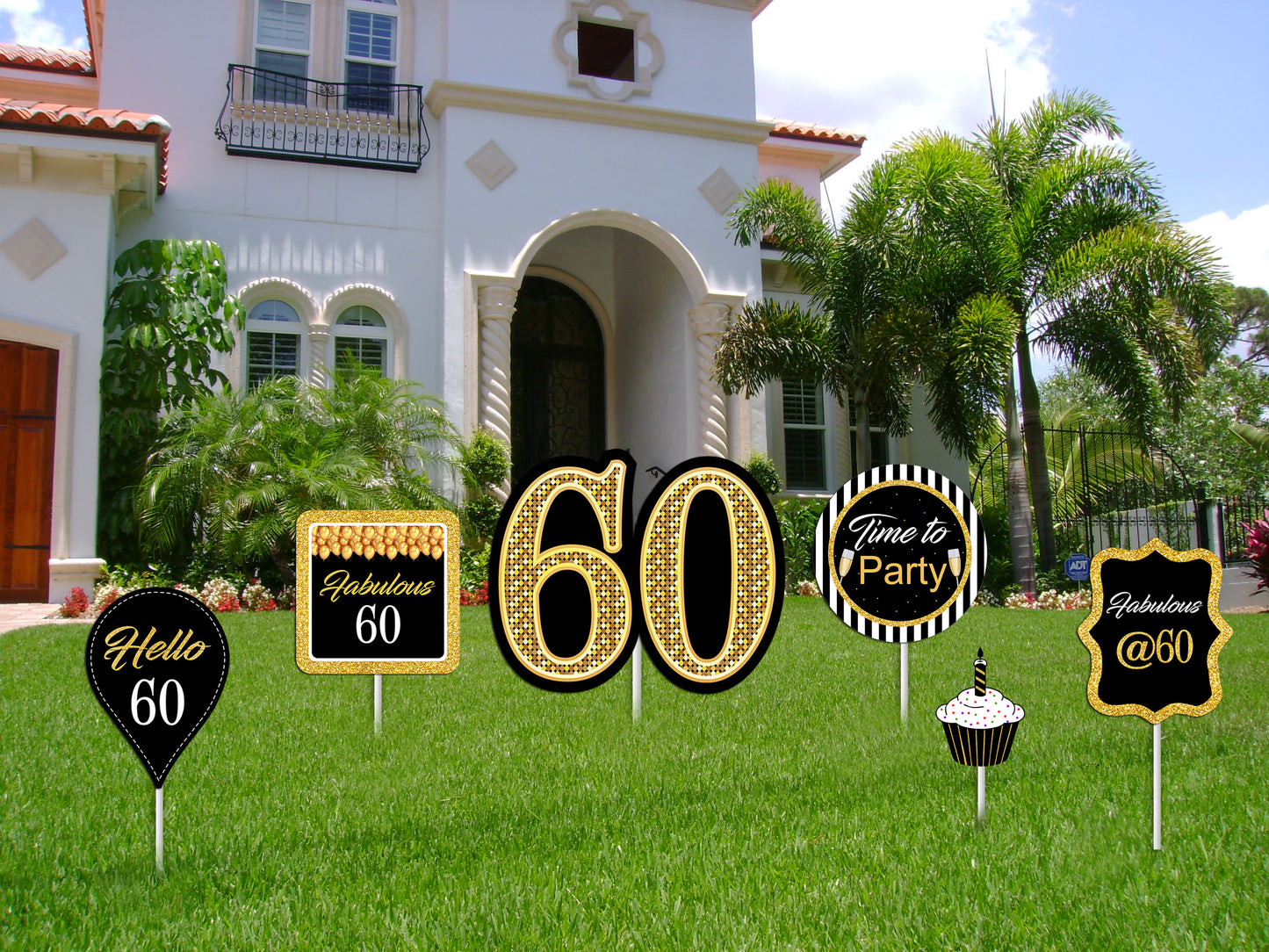 60th Birthday Party Cutouts 