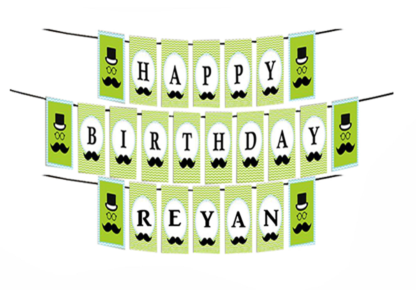 Personalized Little Man Banner For Birthday Decoration I Happy Birthday Banner