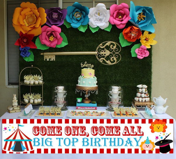 Carnival Theme Birthday Party Long Banner for Decoration