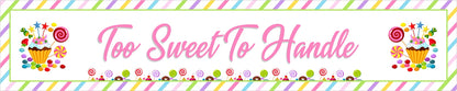 Candy Land Theme Birthday Party Long Banner for Decoration